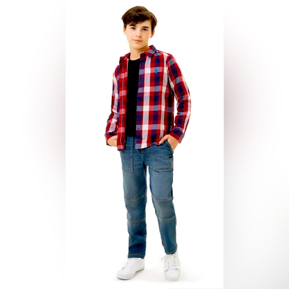 U.S. Polo Assn. Toddler Boy’s Pull-Up Denim Jeans – Size 3T